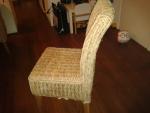 4 handgeweven stoelen